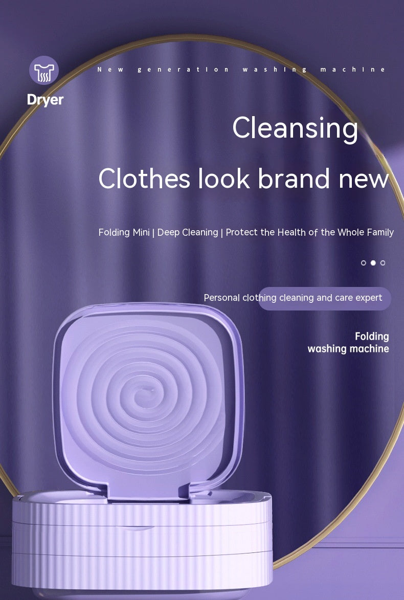 غسالة صغيرة قابلة للطي للملابس الصغيرة