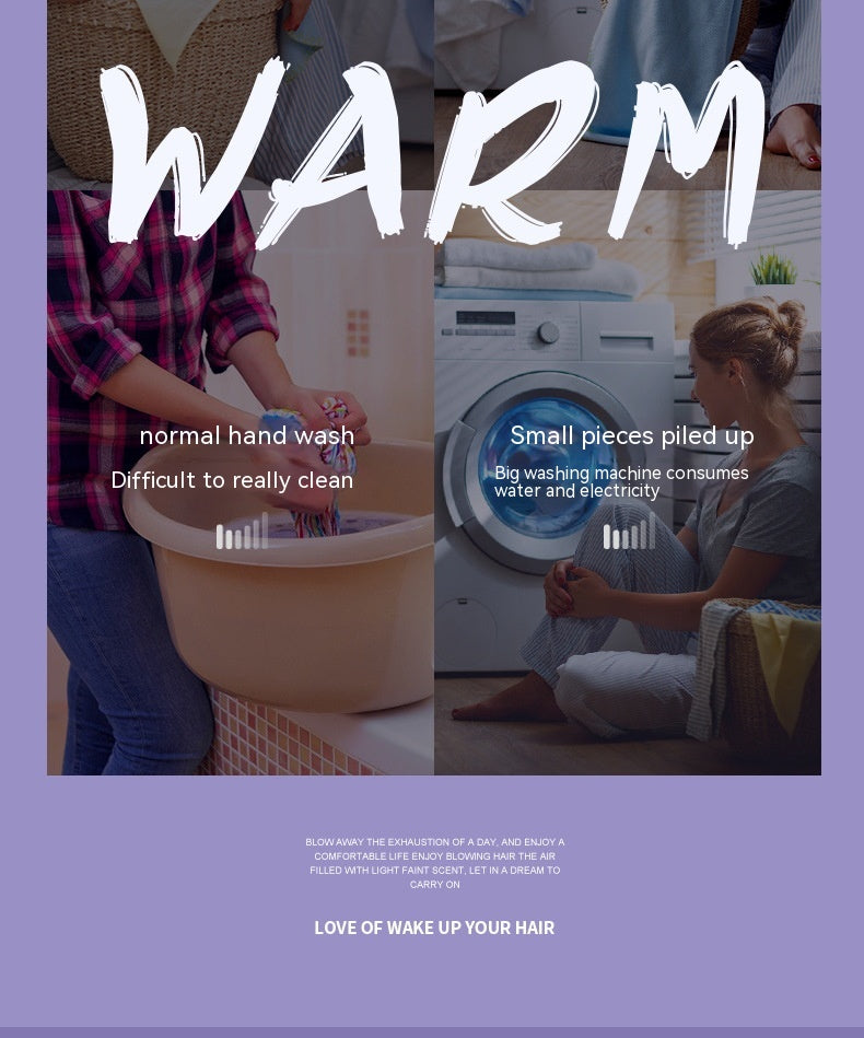 غسالة صغيرة قابلة للطي للملابس الصغيرة