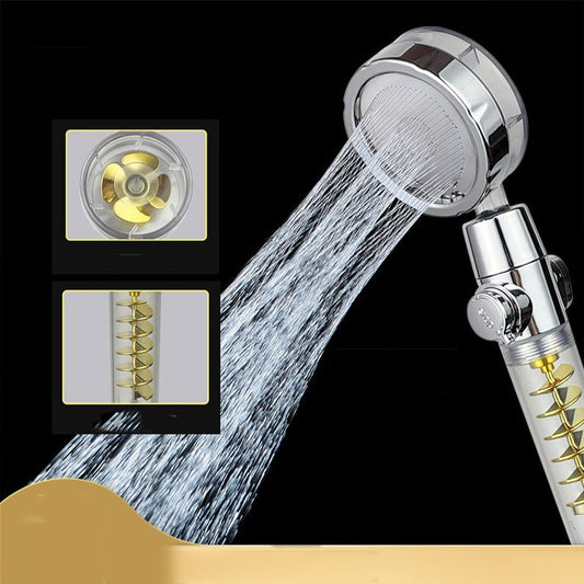 Twin-Turbo Supercharged Shower Head | High-Pressure Propeller