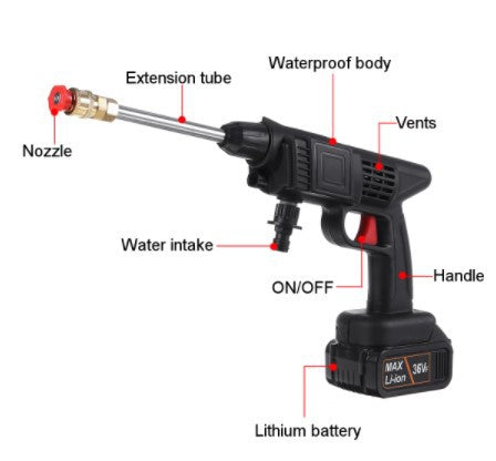 أداة غسيل السيارات الكهربائية المنزلية المحمولة